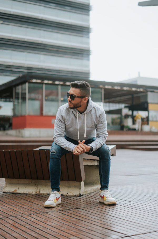 Hoodie Basic Gris