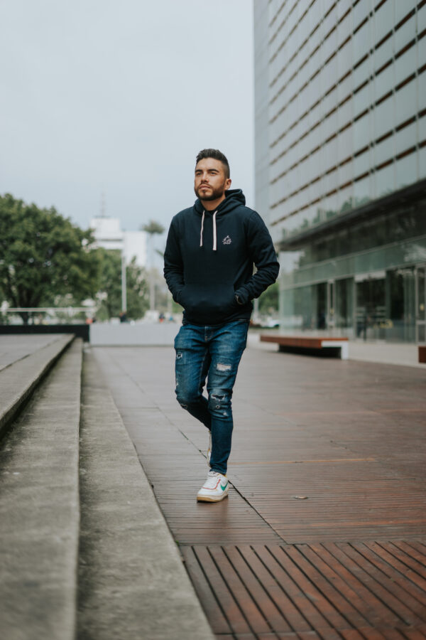 Hoodie Basic Azul noche