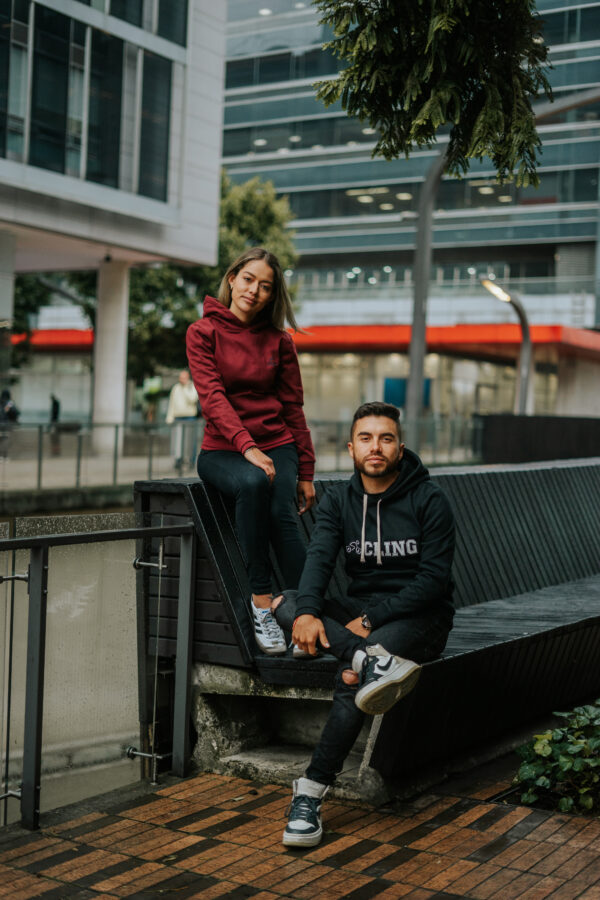 Hoodie Basic Vino - Image 2